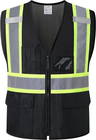 Black Mesh Engineer sigurnosni prsluk